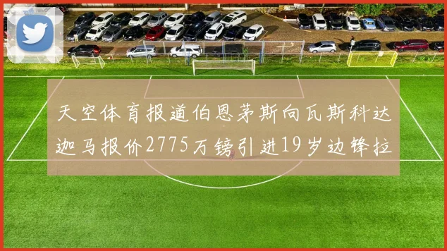 天空体育报道伯恩茅斯向瓦斯科达迦马报价2775万镑引进19岁边锋拉扬
